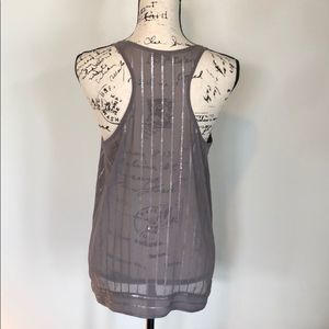Racerback Sheer Sequined Top